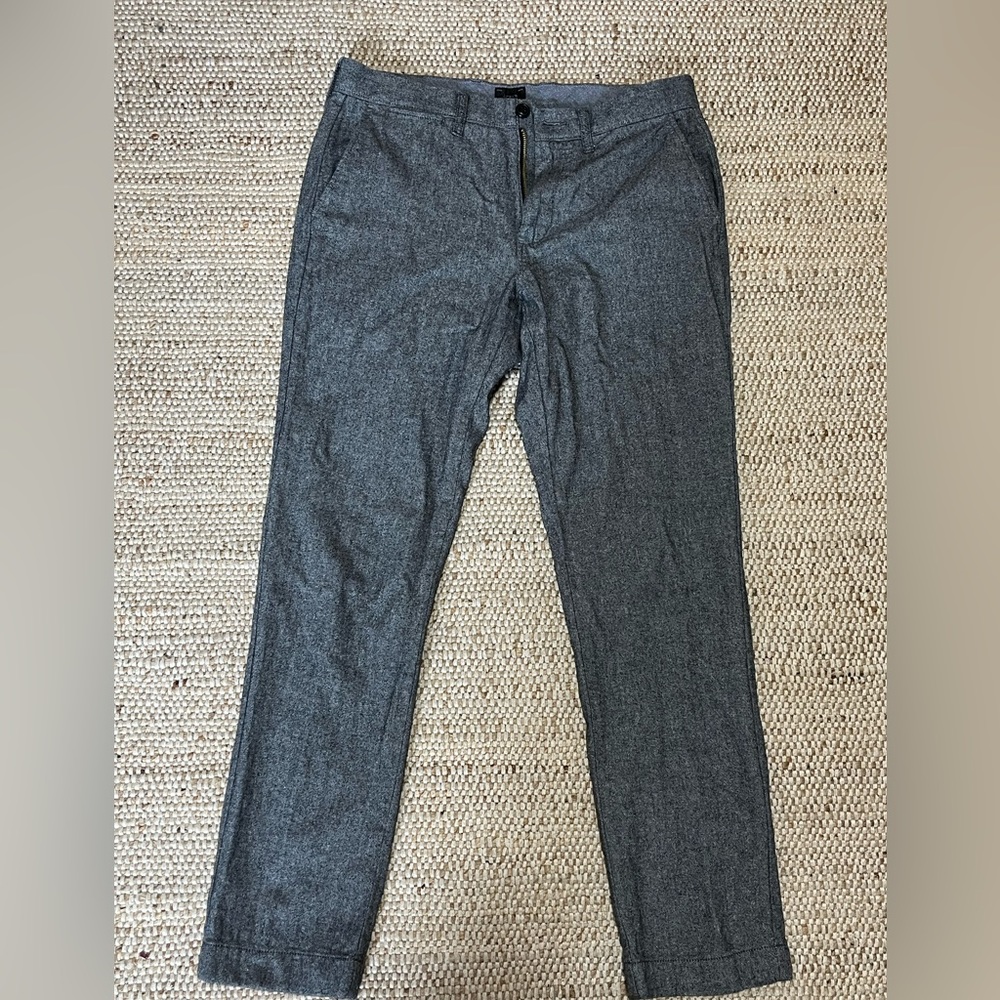 J. Crew Cotton Trousers Grey 30x30